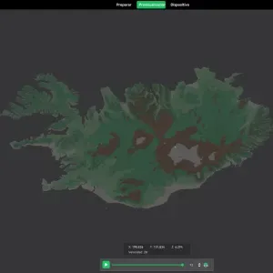 Regions of Iceland. 3D Map puzzle (8-piece)