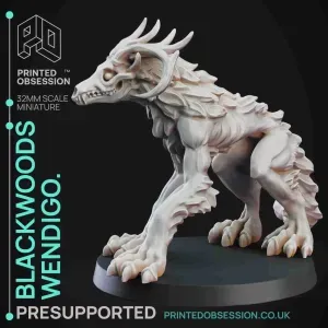 Wendigo - Undead Monster - PRESUPPORTED - 32mm scale
