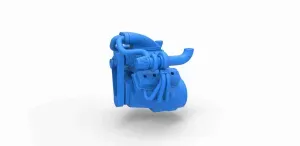 Twin turbo supercharged V8 Engine Version 3 Scale 1:25
