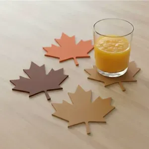 Autumn maple leaf coaster