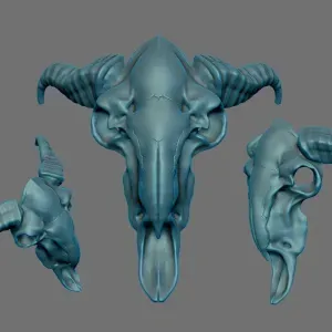 Deer Skull STL
