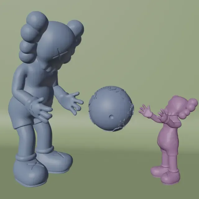 KAWS THE PROMISE FIGURE - 3D PRINT MODELS — Фото 4 из 7