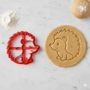 erizo cookie cutter rectangulo