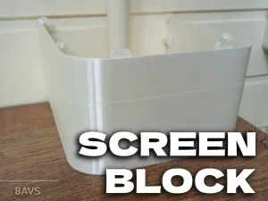 🧱 Modular Pipe Screen Block - Build Barriers of Any Height