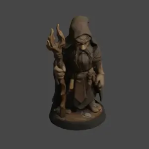 Ender Druid D&D tabletop miniature