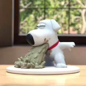 Family Guy's Brian, the vomiting dog