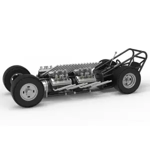Vintage AWD Dragster Base Version 2 Scale 1:25