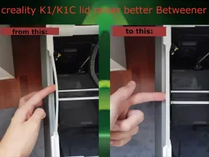 Better and Quieter Betweener for K1/K1C Lid Riser