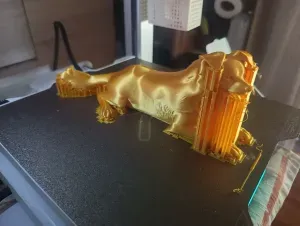 Mixed Breed Basque Dog Figure (Lying Down)