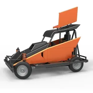 New Zealand Ministock car while turning Version 2 Scale 1:25