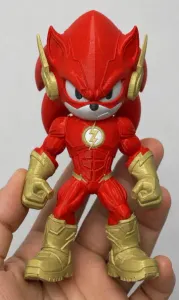 ⚡ Sonic x The Flash Figura 3D Multicolor Sega DC Comics AMS