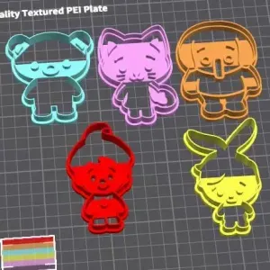 PlimPlim Cookie Cutter Set – 3D Printable STL for Baking