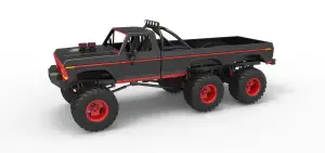 Monster Truck 6x6 concept Version 1 Scale 1:25