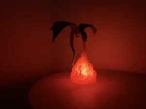 Fire Breathing Dragon Lamp