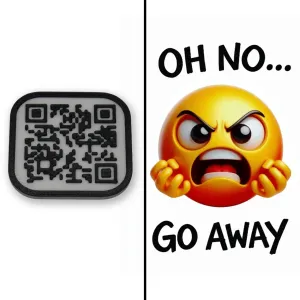 QR CODE TAG OH NO... GO AWAY