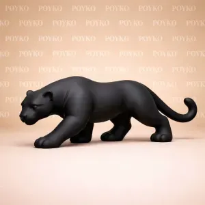 Black Panther Sculpture - Minimalist Home Decor