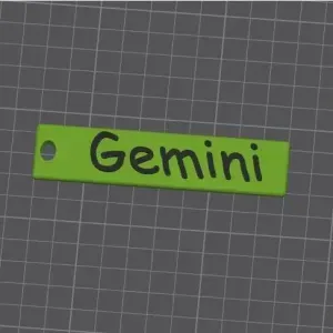 Zodiac Keychain Gemini