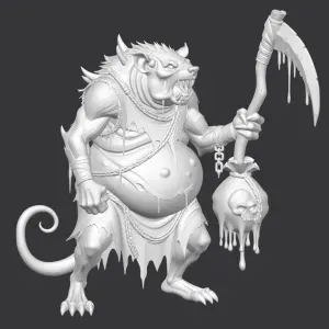 Rat plage bringer D&D miniature