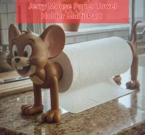 Cat Paper Towel Holder 3D Models and STL Files