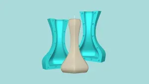 Candle Mold A19 - Molding Maker Wick Template