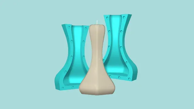 Candle Mold A19 - Molding Maker Wick Template