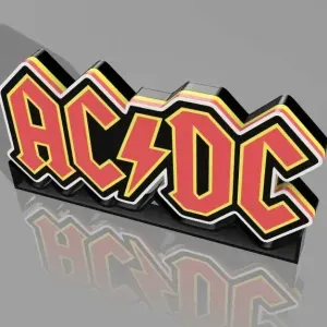 AC/DC lightbox and wall art