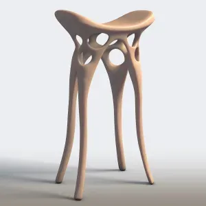 Modern Minimalist Chair - 3D Printable STL Furniture Model