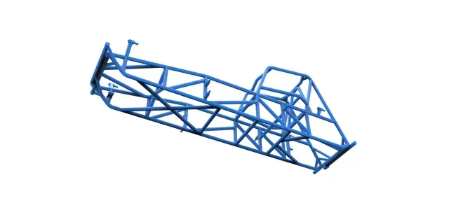 Frame of Vintage Dirt Modified Stock Car Scale 1:25 — Image 4 of 9