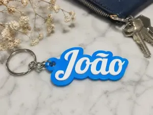 Personalized Name Keychain – João | 3D Keychain