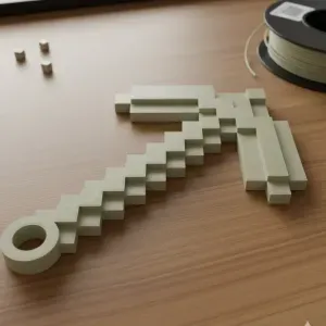 Keychain (Minecraft Pickaxe)