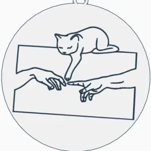 Keychain cat hands