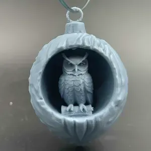 Christmas Hanging Owl Ornament - Xmas Decoration