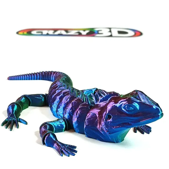 Low Quality Ultra articulated indian Water Dragon (Lizard)