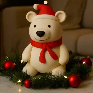 The Polar Bear Who’s Never Cold (Thanks to Grandma’s Scarf)