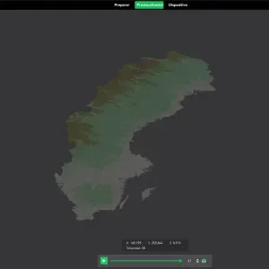 Counties of Sweden. 3D Map puzzle (21-piece)