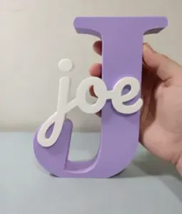 Inicial J con nombre Joe