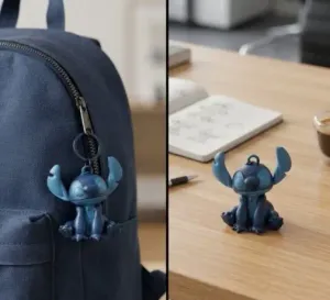 Cute Stitch Chibi Keychain & Desk Figurine
