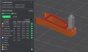 K1Max Bowden Tube Riser Clip