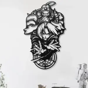 ⚙️🔥 EDWARD & ALPHONSE ELRIC WALL ART 2D – FMA