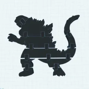Flexi Godzilla Flexible Toy