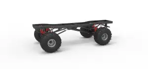Chassis of Wheel Standing Mega Truck Scale 1:25