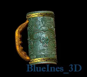 Skull Mug - Can holder Coozie