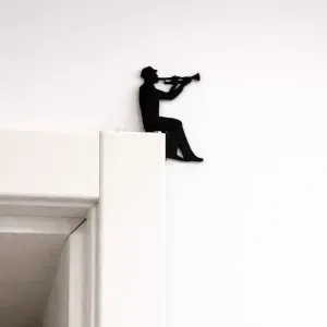 Trumpeter Silhouette Door Frame Decor