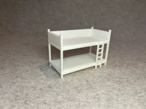 Dollhouse bunk bed miniature house