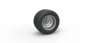 Wheel of Vintage Dirt Race Car V4 Scale 1:25