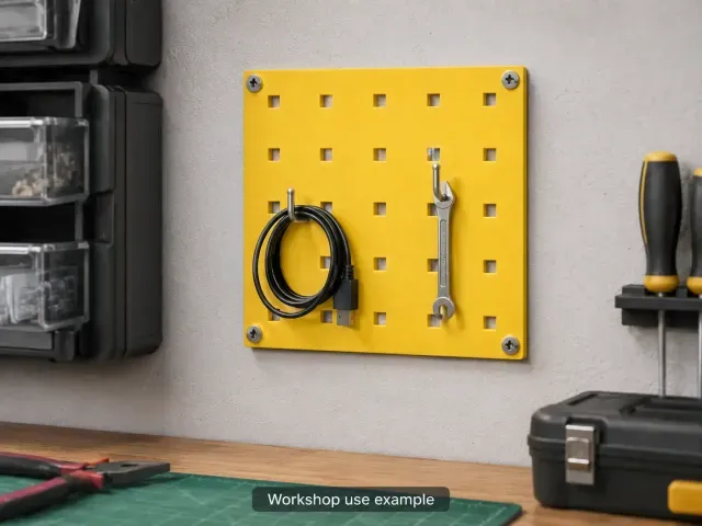 200x200 Square Hole Tool Board – 9x9 mm / 38 mm Pitch C/C — Фото 2 из 9