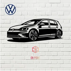 VOLKSWAGEN GOLF 8 - 2D WALL ART #1