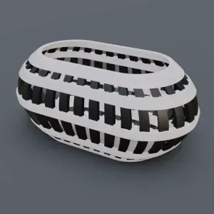 Oval storage box