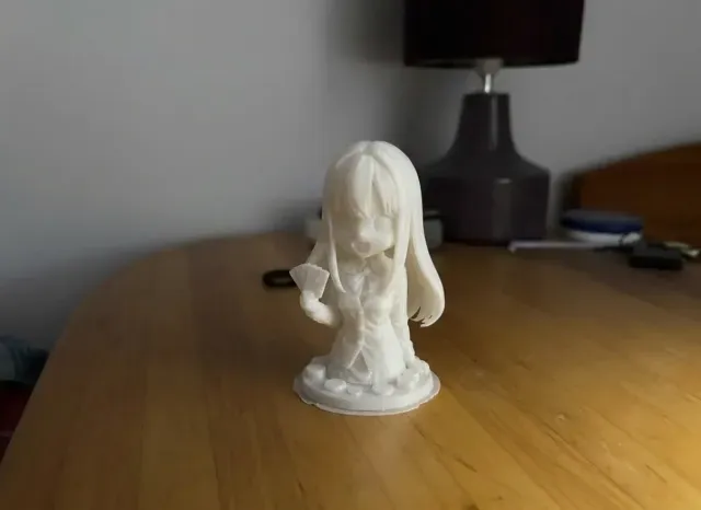 Chibi Anime Card Player 3D Model
