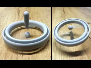 Spinning top with levitation effect
